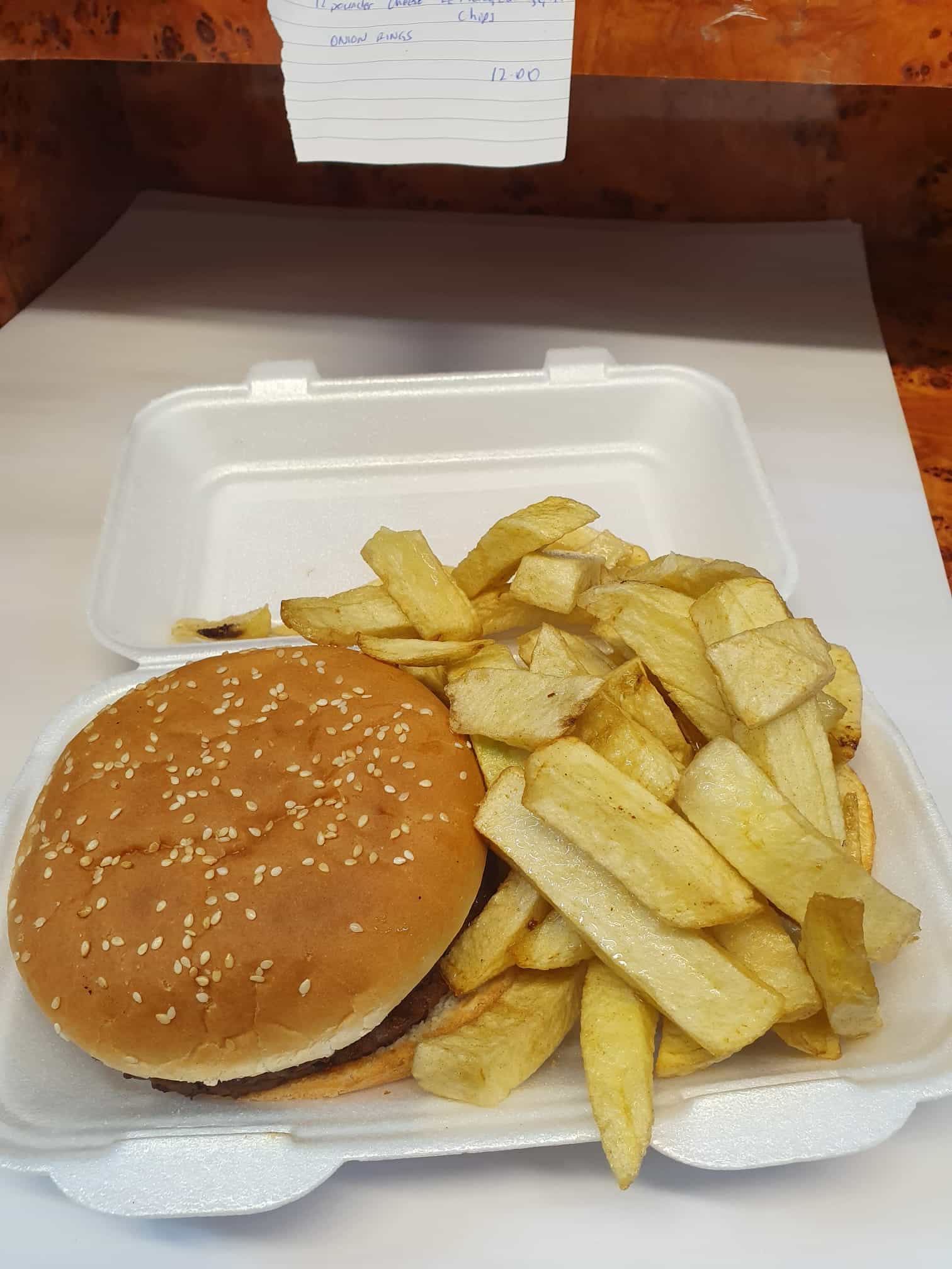 Memos Takeaway Melrose Burger and Fries
